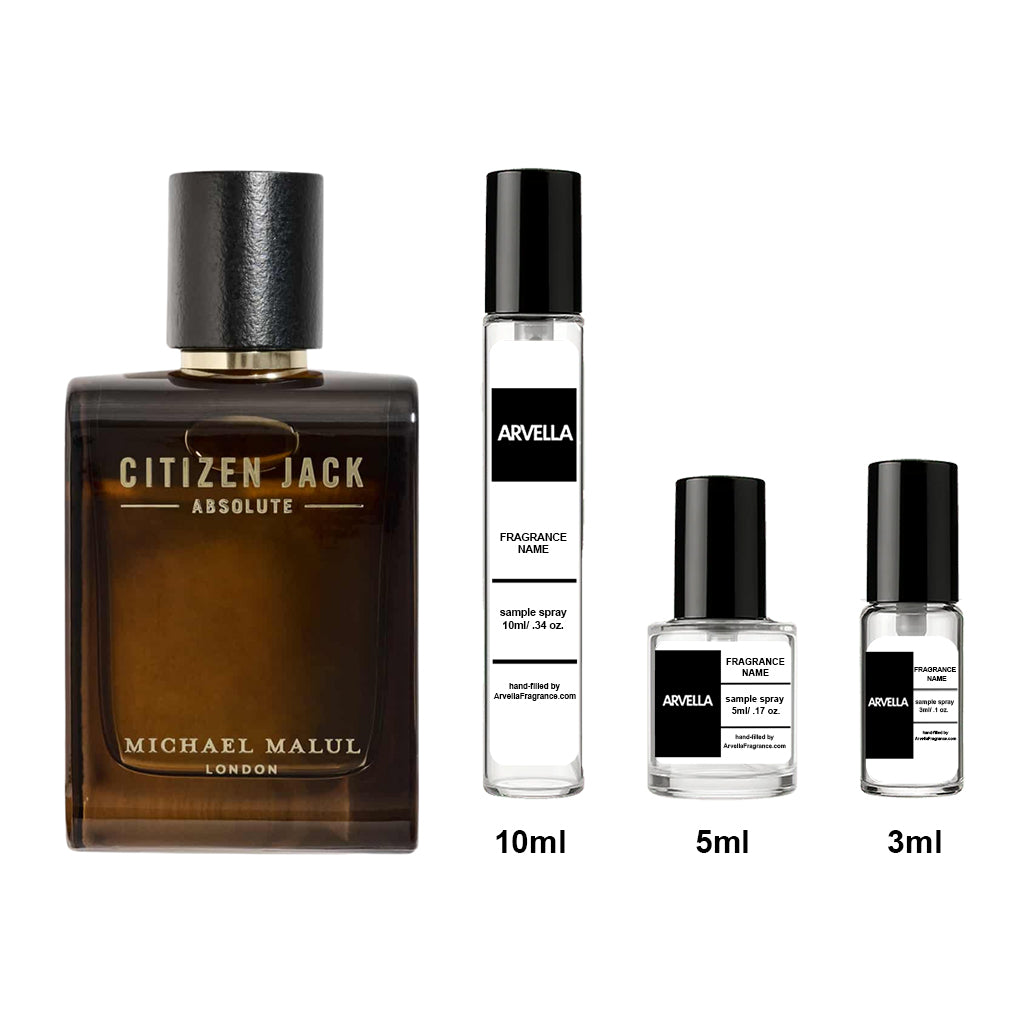 Michael Malul Citizen Jack Absolute Sample 10ml Spray - Arvella Fragrance
